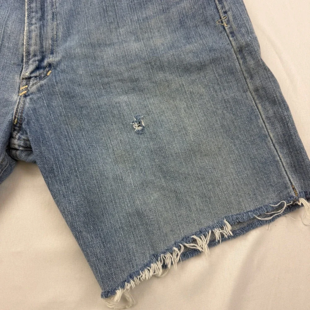 Polo Ralph Lauren Denim Shorts Mens 32 Blue Cut Off Frayed Distressed Cotton